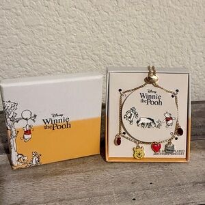 Disney Winnie the Pooh fine silver plated adjustable bracelet